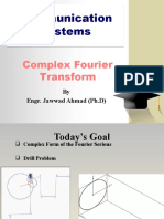 Communication Systems: Complex Fourier Transform