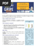 2018 Boletim Campanha de Vacinação Contra a Gripe
