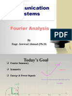 Communication Systems: Fourier Analysis