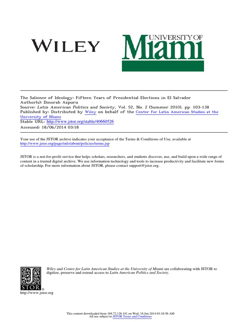 Wiley Center For Latin American Studies at The University of Miami ...