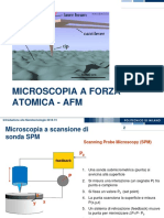 Microscopia A Forza Atomica - Afm: Introduzione Alle Nanotecnologie 2018-19