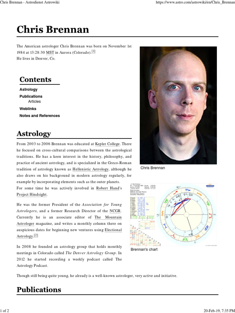 AstroDatabank Chris Brennan 2 PDF Astrology Esoteric Cosmology