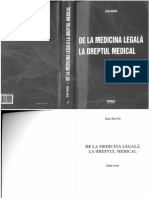 De' La Medicina Legala La Dreptul Medical Dan Manu