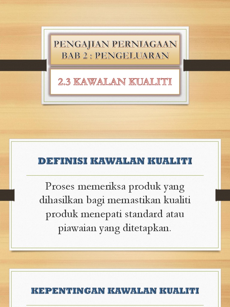 Kawalan Kualiti Pdf