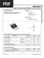 MDS3652 P-Channel MOSFET Datasheet | PDF | Mosfet | Diode