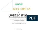 Certificate of Completion: Jonerix C. Acusta