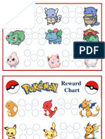 Pokemon Reward Chart