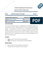 Op-Amps Course Outlines BEE 5 AB