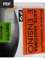 Arte,História e Ensino _ Uma Trajetória _ Dulce Osinski (Parte1)