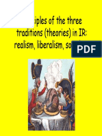 Principles of The Three Traditions (Theories) in IR: Realism, Liberalism, Socialism