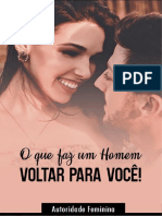 eBook O Que Faz Um Homem Querer Voltar Com Você