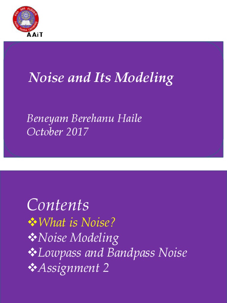 Noise Modeling in Communication Systems | PDF | Data Transmission | Noise