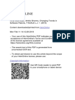 Chenging Trend in Software Patent