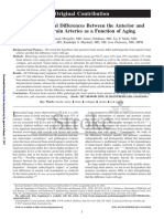 Histopathological Differences Between The Anterior and Posterior Brain Arteries As A Function of Aging