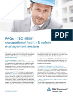 Faqs - Iso 45001 Occupational Health & Safety Management System