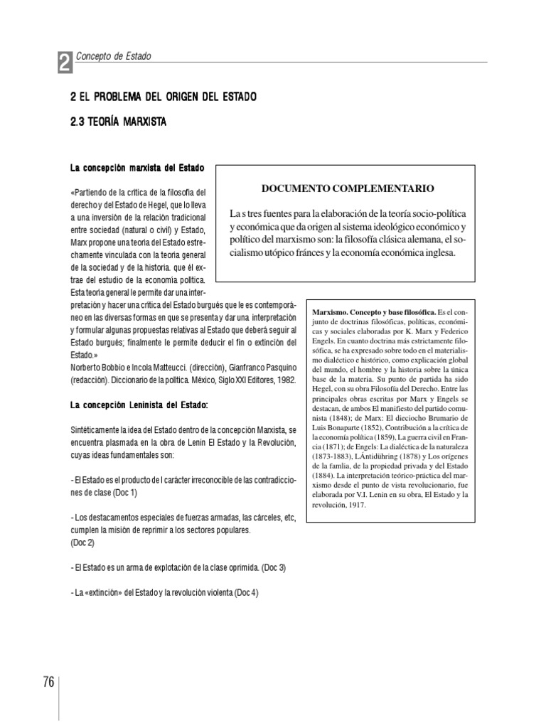 Teoría Marxista del Estado y Poder | PDF | marxismo | Friedrich Engels