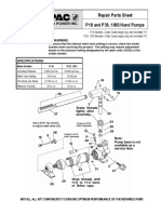Repair Parts Sheet P18 and P39, 1003 Hand Pumps: A Unit of Applied Power Inc