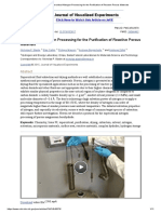 Supercritical Nitrogen Processing For The Purification of Reactive Porous Materials