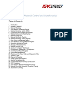 Material Control and Warehousing