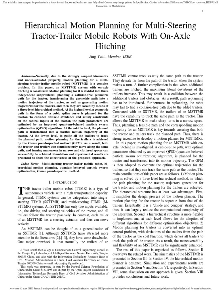 2017 Yuan Hierarchical Motion Planning For Multi-Steering Tractor ...
