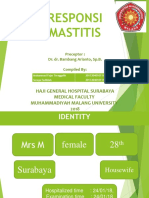 Responsi Mastitis: Haji General Hospital Surabaya Medical Faculty Muhammadiyah Malang University 2018