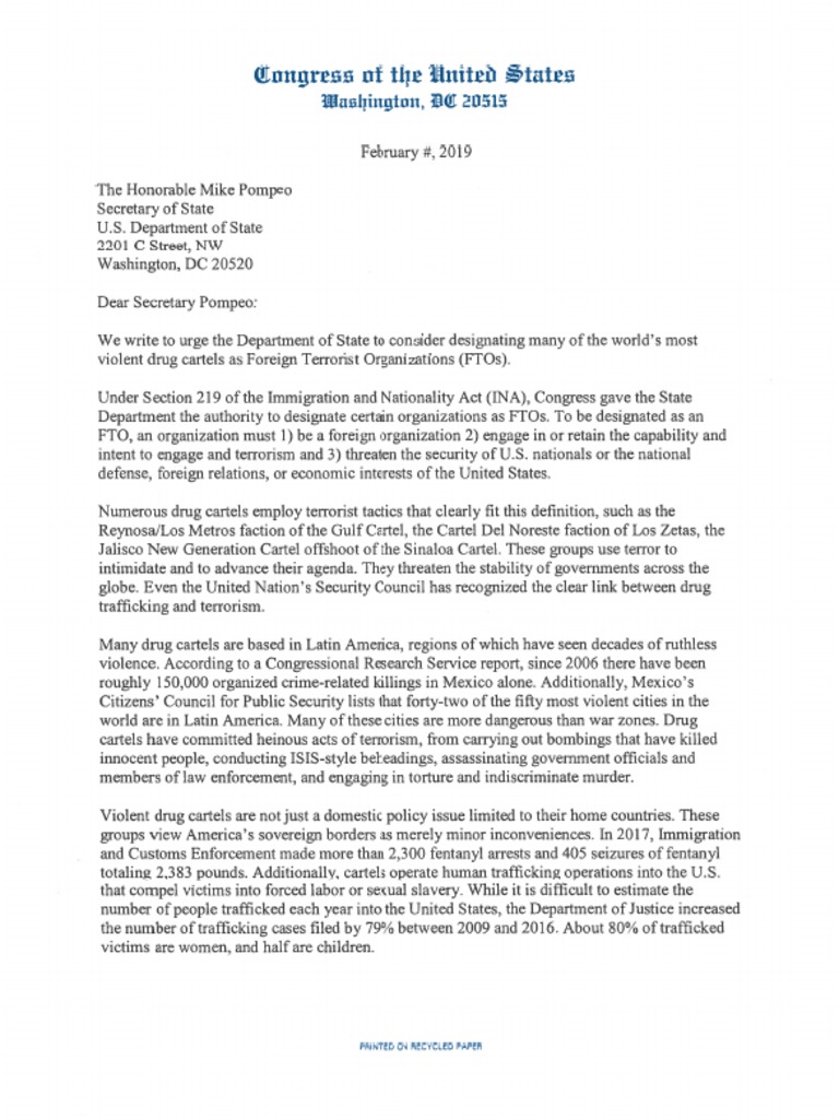 Green and Roy FTO Letter | PDF