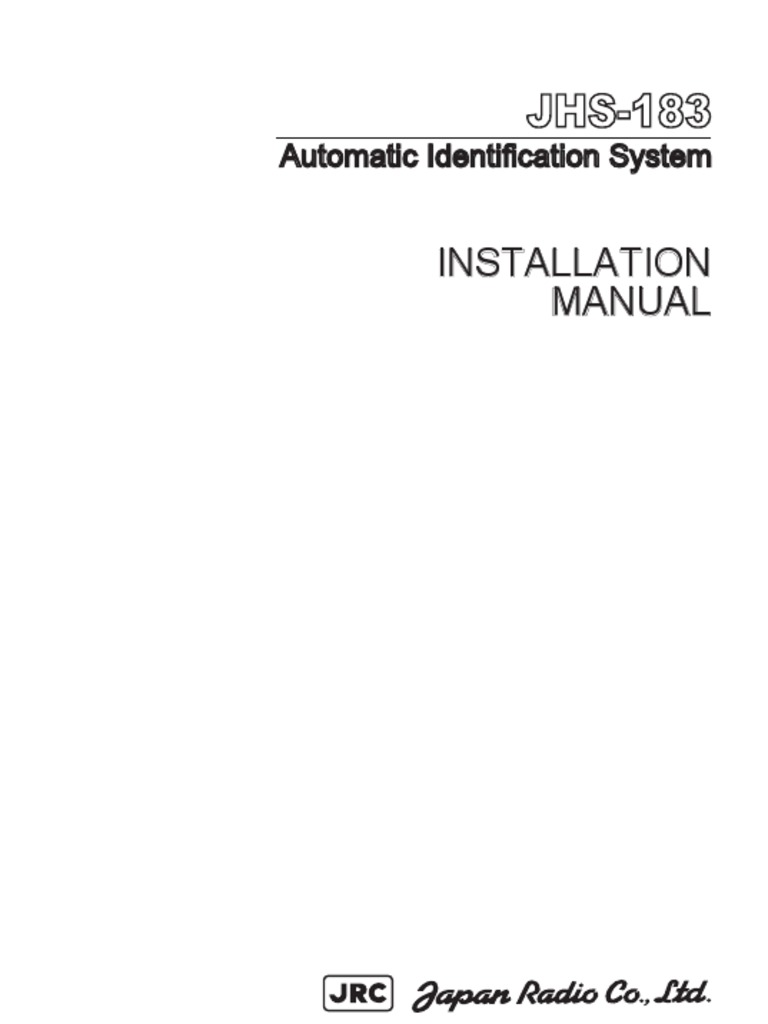 JHS-183 AIS Installation Manual | PDF | Cardiopulmonary Resuscitation ...