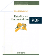 Garfinkel - Estudios de Etnometodología