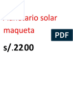 Planetario Solar Maqueta