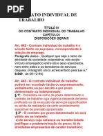 ACERCA DO CONTRATO INDIVIDUAL DE TRABALHO-CONSIDERAÇÕES GERA