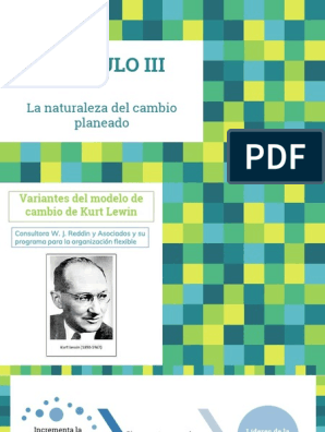 Variantes Del Modelo de Cambio de Kurt Lewin-1 | PDF | Liderazgo | Ciencia  cognitiva