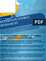 Renewable Energy Resources Overview