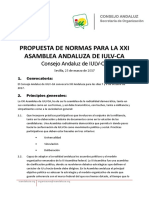 Propuesta de normas para la XXI Asamblea de IU Andalucía
