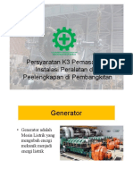 9 - Persyaratan K3 Pemasangan Peralatan Sistem Pembangkitan