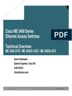 Cisco ME 3400 Series Ethernet Access Switches Technical Overview