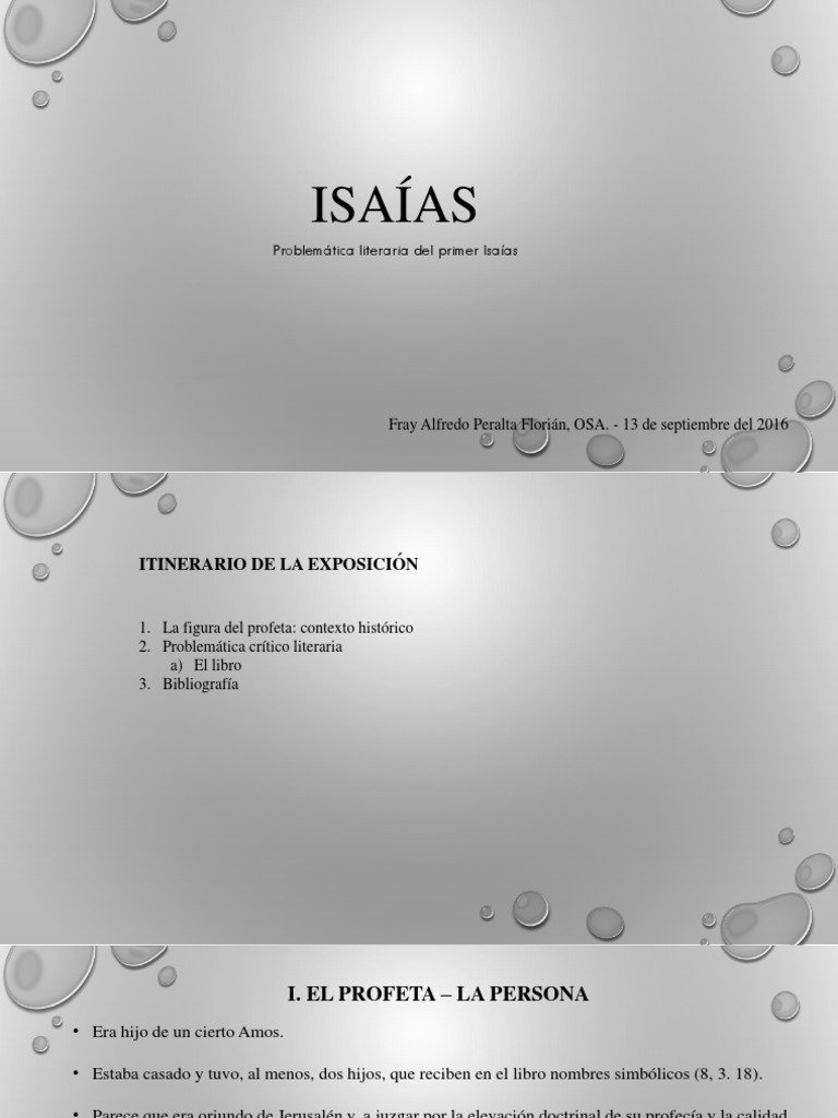 Estudio Del Profeta Isaías Pdf Isaias Libro De Isaías