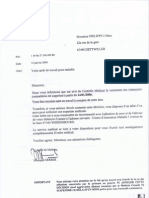 12/01/06 - Lettre de L'assurance Maladie: Suppression de Mes Indemnités