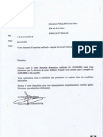 26/04/06 - Lettre de L'assurance Maladie: Annulation de La Suppression de Mes Indemnités