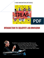 Creativity and Innovation - Introduction