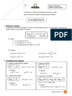 Resolución de ecuaciones logarítmicas aplicando propiedades