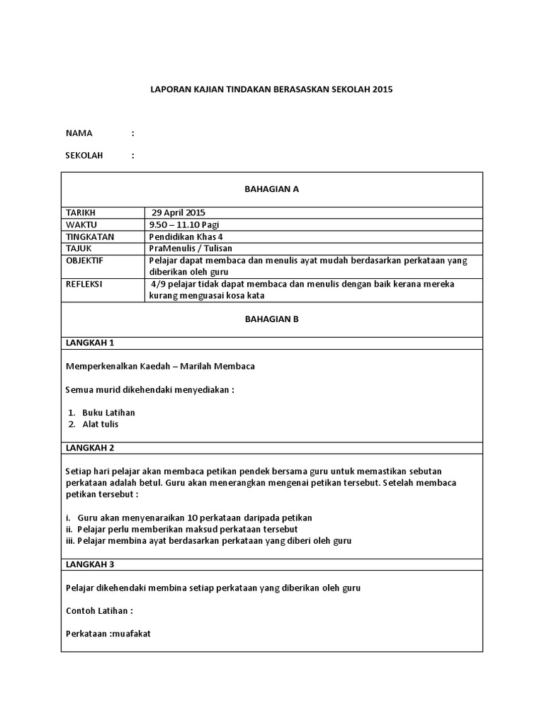 Kajian Tindakan 2015 Pdf