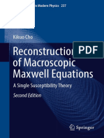 Reconstruction of Macroscopic Maxwell Equations A Single Susceptibility Theory 2nd Ed PDF