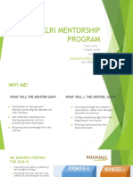 Xlri Mentorship Program: Prepared By:-Tushar Gupta PGDM (BM) (M.) 8800841941