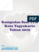 TPM Kota Jogja 2019 Matematika Paket A Soal