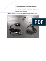 FDM 3D Printer Automatic Leveling Module Manual