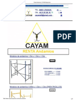 Renta Andamios - CAYAM Maquinaria