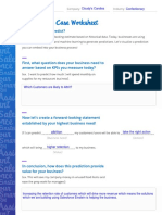 Einstein Use Case Worksheet