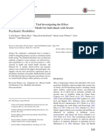 A Randomized Clinical Trial Investigating The Effect of A Healthcare Access Model For Individuals With Severe Psychiatric Disabilities