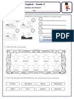 AEC - English - Grade 3: Name: - Date