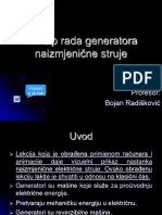 Generator Naizmjeničn Struje - Princip Rada